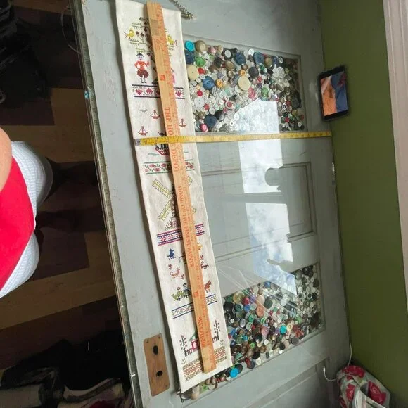 Columbia Minerva Corp 1973 Cross Stitch Bell Pull No 6536 Home Decor Folk Art - Picture 10 of 11